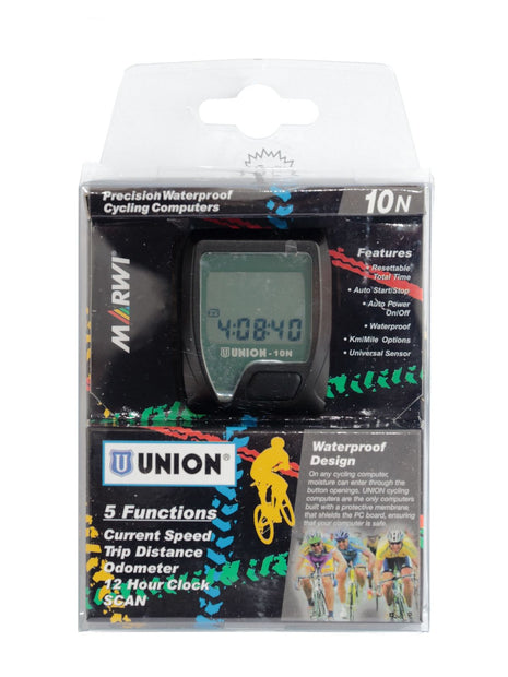 Велокомпютър Union 10 функции с кабел