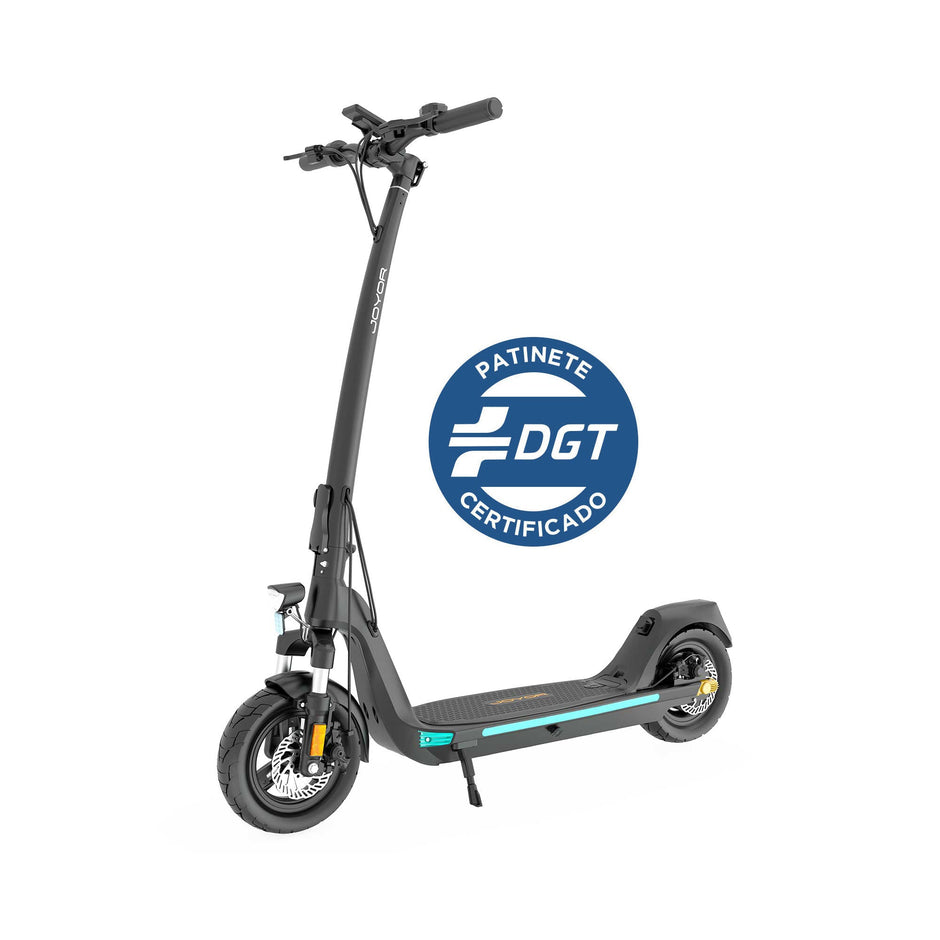 Joyor C10 Electric Scooter DGT Certified + Helmet + 2 Inner tubes - 500W 40km 48V 10,4Ah