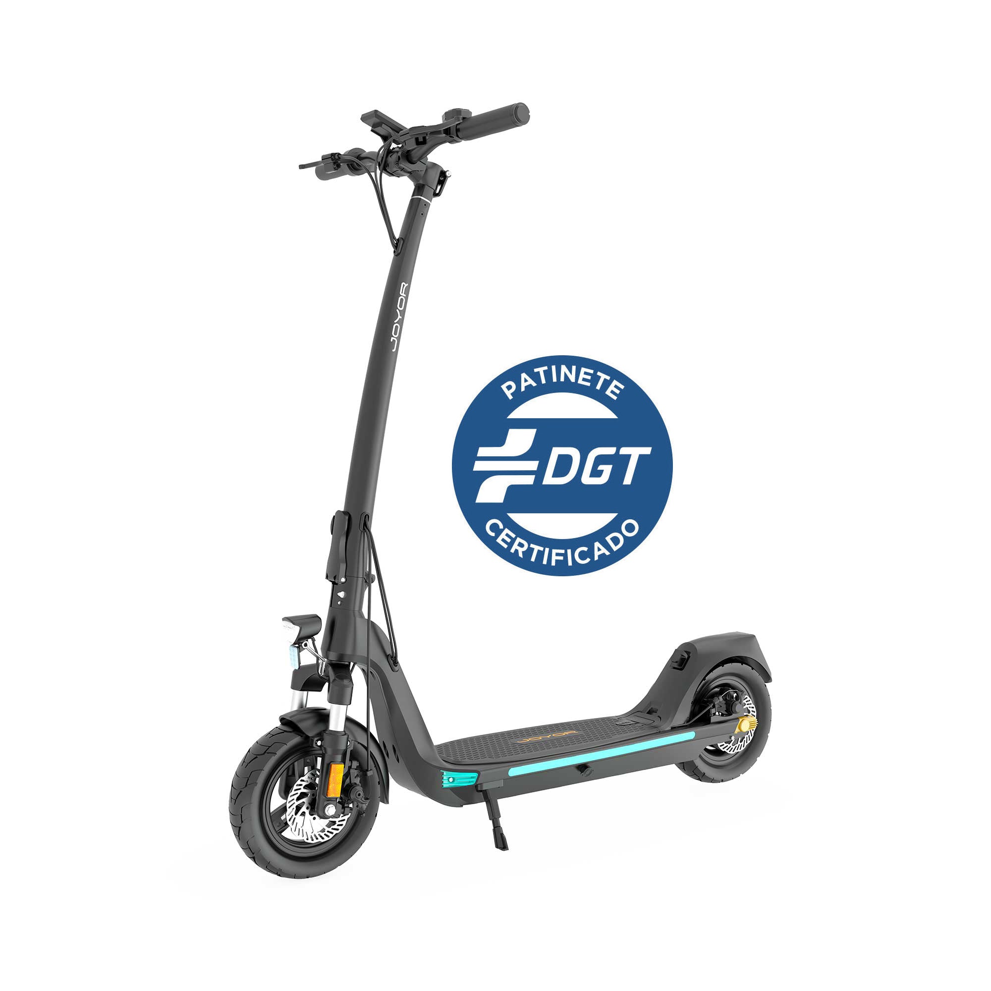 Joyor C10 Electric Scooter DGT Certified + Helmet + 2 Inner tubes - 500W 40km 48V 10,4Ah