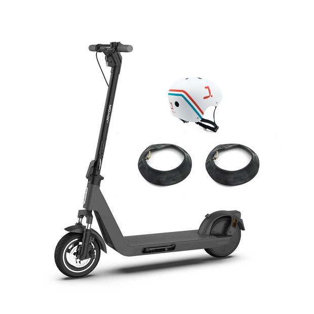 Joyor LiteGo Electric Scooter + Helmet + 2 Inner tubes – Smart App Waterproof (IPX5) 45KM Range