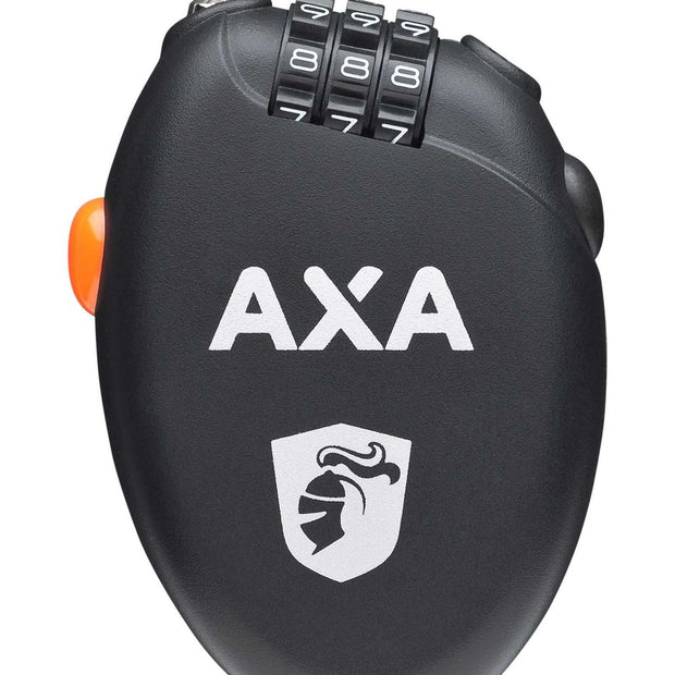 Велоключалка с шифър AXA ROLL RETRACTABLE черна