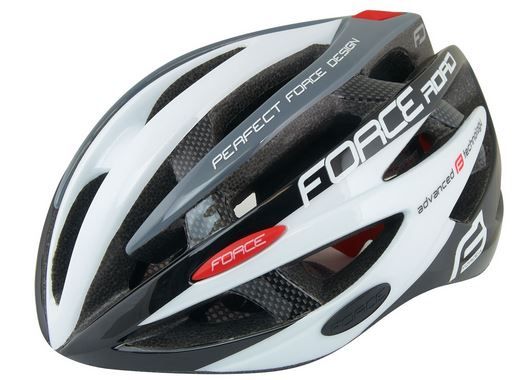 КАСКА FORCE ROAD черно/бяла S-M